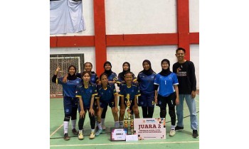 TIM FUTSAL PUTRI SMANDALU MERAIH JUARA 2 DALAM LOMBA KEJURKAB FUTSAL ANTAR SMA/SMK SEDERAJAT PUTRI 2024